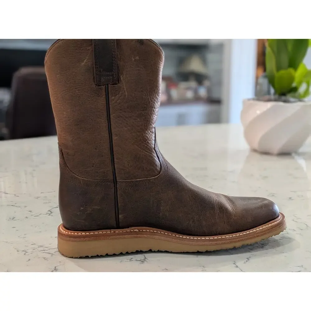 Huckberry Rhodes Roper Boot Caliber Men's 9 Brown Western Boots (1124)